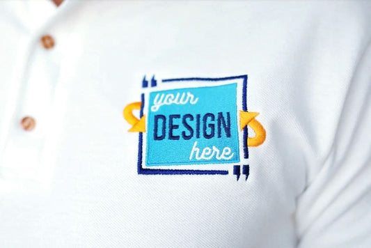 Custom embroidered on provided shirt.